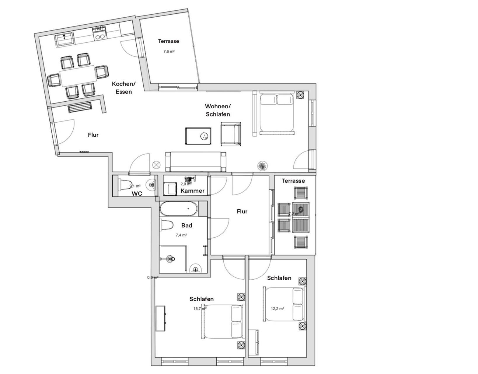 Pineapple Altstadt V - 112 Qm - 1x Free Parking Дрезден